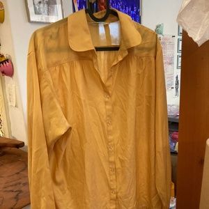 Vintage Yellow Blouse